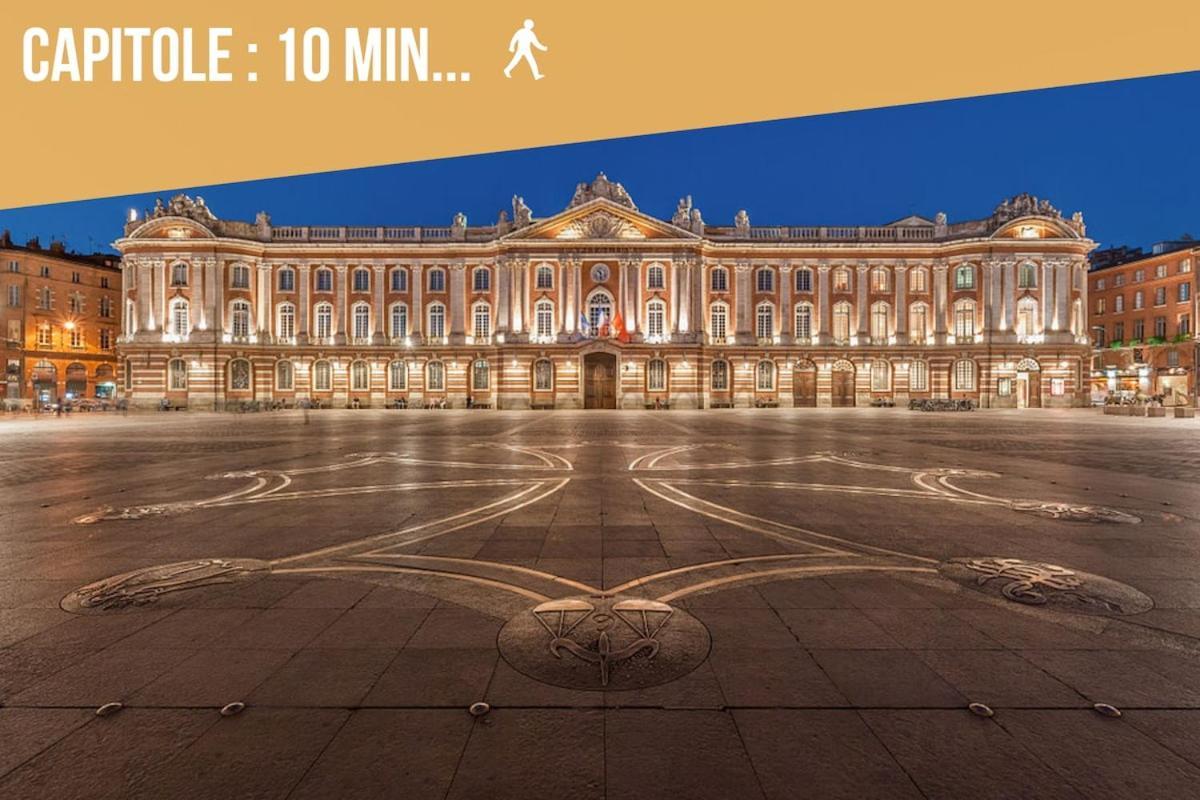 Grand Studio Avec Espace De Travail Toulouse Exteriör bild