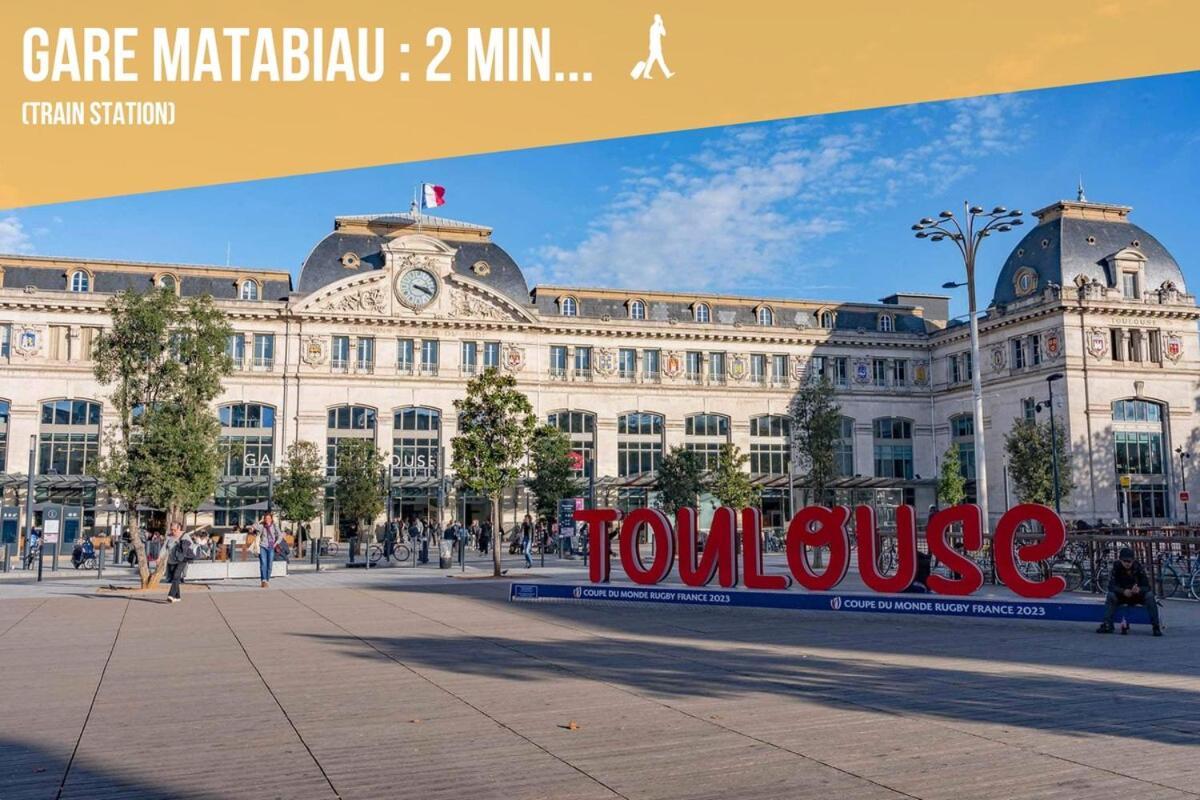Grand Studio Avec Espace De Travail Toulouse Exteriör bild